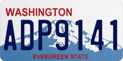 WA license plate ADP9141