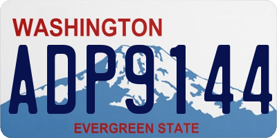 WA license plate ADP9144