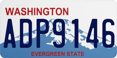 WA license plate ADP9146
