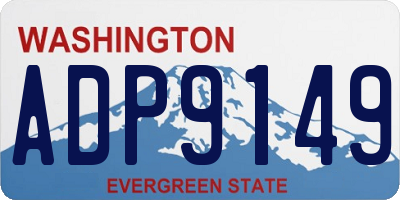 WA license plate ADP9149