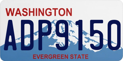 WA license plate ADP9150