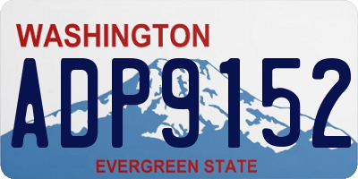 WA license plate ADP9152