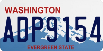 WA license plate ADP9154
