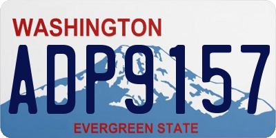 WA license plate ADP9157