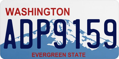 WA license plate ADP9159