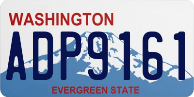 WA license plate ADP9161