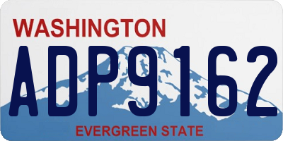 WA license plate ADP9162