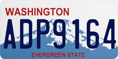 WA license plate ADP9164
