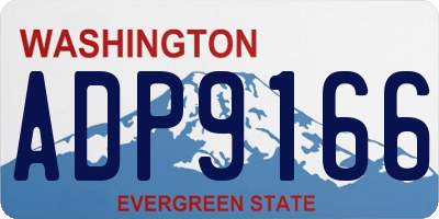 WA license plate ADP9166