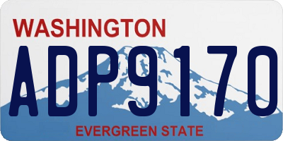 WA license plate ADP9170