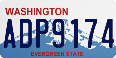 WA license plate ADP9174