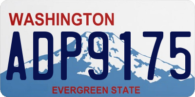 WA license plate ADP9175