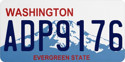 WA license plate ADP9176