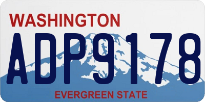 WA license plate ADP9178