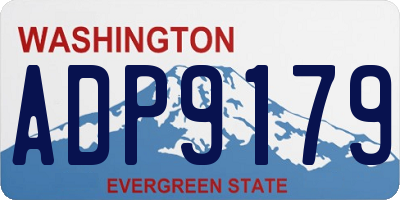 WA license plate ADP9179