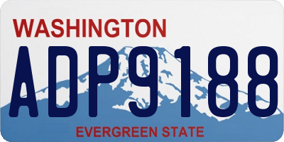 WA license plate ADP9188