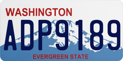 WA license plate ADP9189