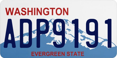 WA license plate ADP9191
