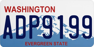 WA license plate ADP9199