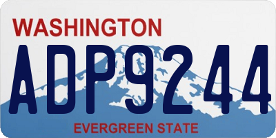 WA license plate ADP9244