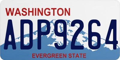 WA license plate ADP9264