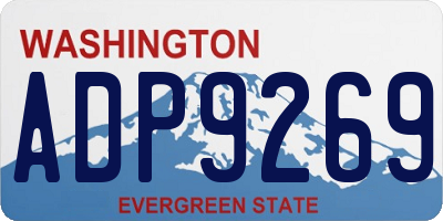 WA license plate ADP9269