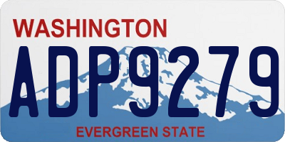 WA license plate ADP9279