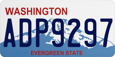 WA license plate ADP9297