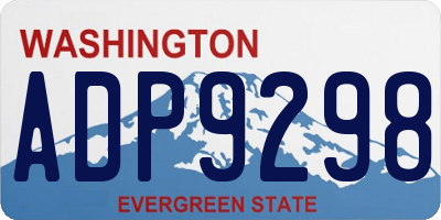 WA license plate ADP9298