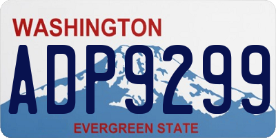 WA license plate ADP9299