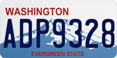 WA license plate ADP9328