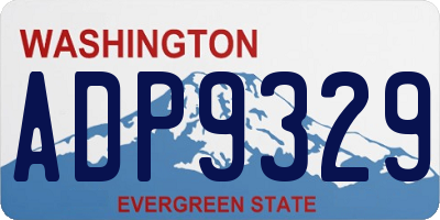 WA license plate ADP9329