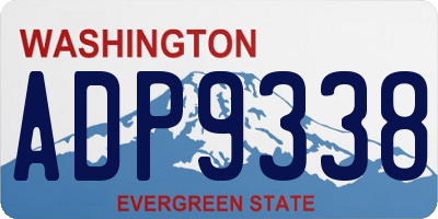 WA license plate ADP9338