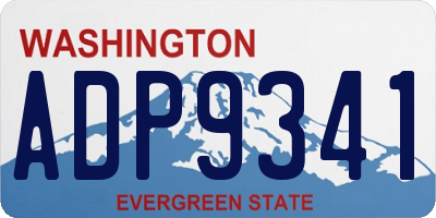 WA license plate ADP9341