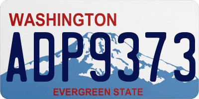 WA license plate ADP9373