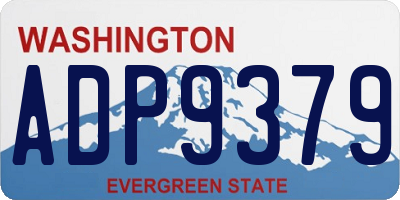 WA license plate ADP9379