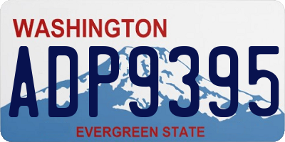WA license plate ADP9395