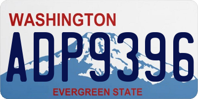 WA license plate ADP9396
