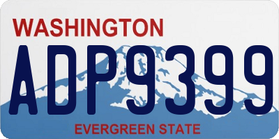 WA license plate ADP9399