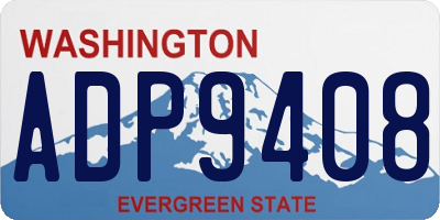 WA license plate ADP9408