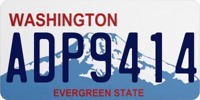 WA license plate ADP9414