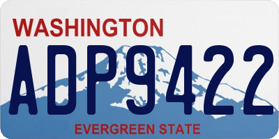 WA license plate ADP9422