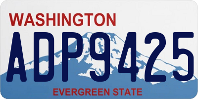 WA license plate ADP9425