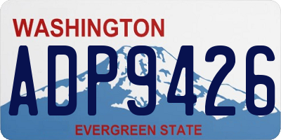 WA license plate ADP9426