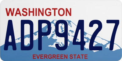 WA license plate ADP9427