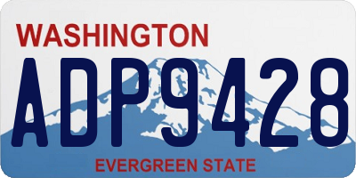 WA license plate ADP9428