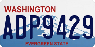 WA license plate ADP9429