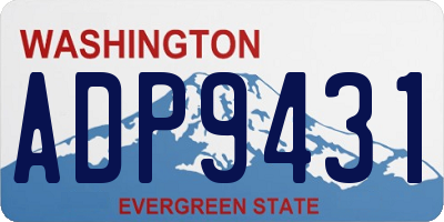 WA license plate ADP9431