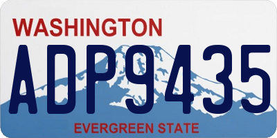 WA license plate ADP9435