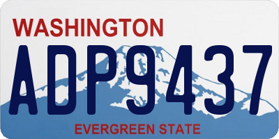 WA license plate ADP9437
